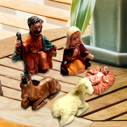 Juego En Miniatura De 5 Accesorios De Adorno Navideño Del