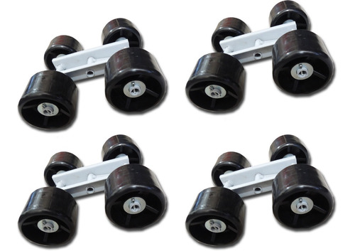 Kit 4 Camas De 4 Rodillos Para Trailer Nautico Envio Gratis