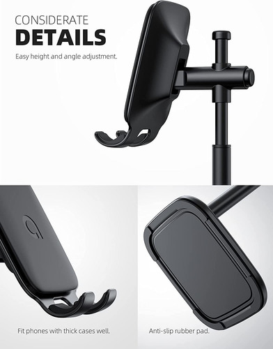 Soporte Para Telefono Celular De Escritorio - Negro Lamic...