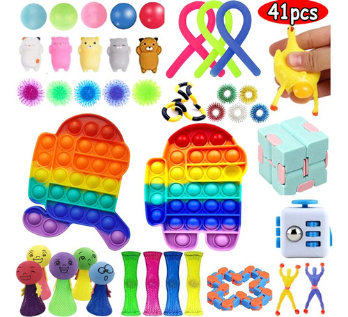 41 Piezas Juguetes Fidget Juguetes Sensoriales Baratos Set A