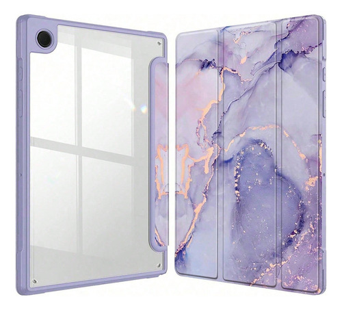 Para Funda Para Tableta Con Estampado De Mármol Compatible