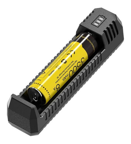 Imagen 6 de 8 de Cargador De Baterias Ui1 Usb Nitecore 1 Slot Display 18650