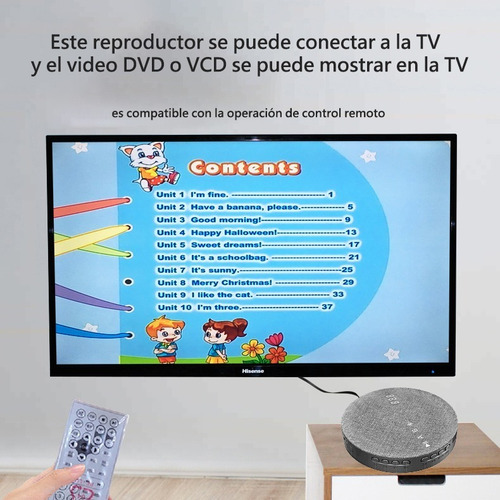 Reproductor De Dvd Portátil Compatible Con Cd Y Bluetooth