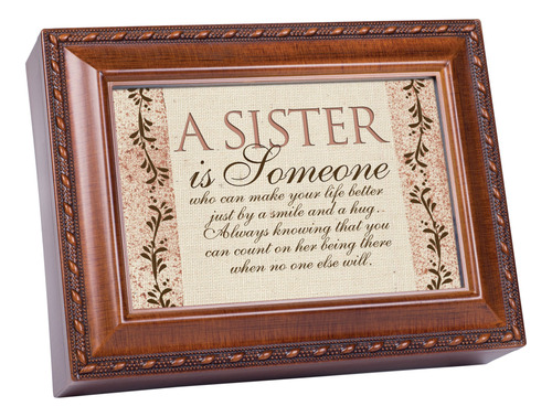 Cottage Garden Sister Es Alguien Woodgrain Msica Box/caja De