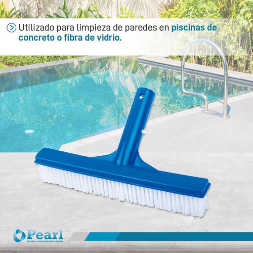 Imagen 3 de 9 de Cepillo Recto Pearl 25 Cm - Pileta/piscina