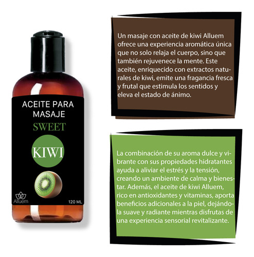 Aceite Para Masajes Kiwi Alluem