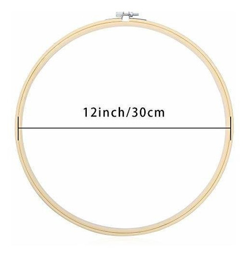 Aros Para Bordados De 12 Pulgadas De Madera Redondos