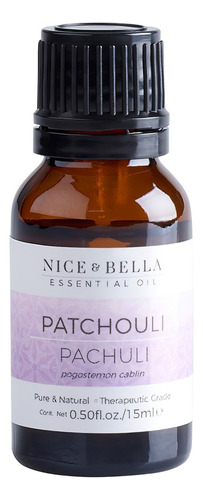 Aceite Esencial Patchouli 15ml Nice Aromaterapia Relajante
