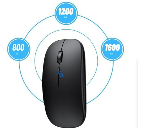 Tecnologia Silenciosa: Mouse Bluetooth Led Integrado