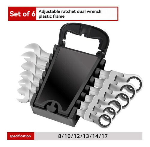 Llave De Trinquete Móvil Bidireccional R46 Piezas Quick Manu