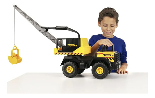 Camion De Juguete Camión Grua Tonka Crane Color Amarillo Camión Amarillo