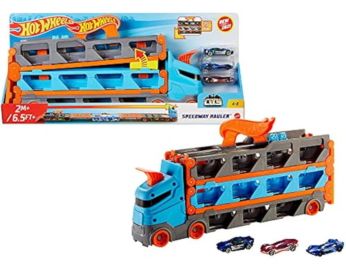 Remolque Tráiler Pista D Carreras Juguete Hot Wheels City ;o