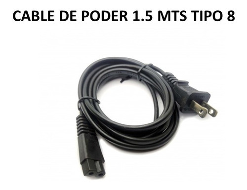 Cable De Poder Tipo 8 1.5 Mts 