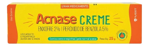 Acnase Creme Para Cravos Espinhas E Acne 25g Tipo de pele Pele normal a seca