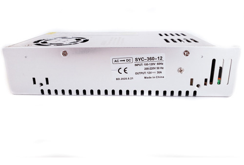 Imagem 6 de 6 de Fonte Chaveada 12v 50a P/ Led Window Pro, Fix E Fit
