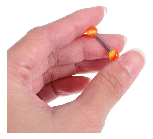 5 Pendientes Para Piercing En La Lengua: Acero Inoxidable, 2