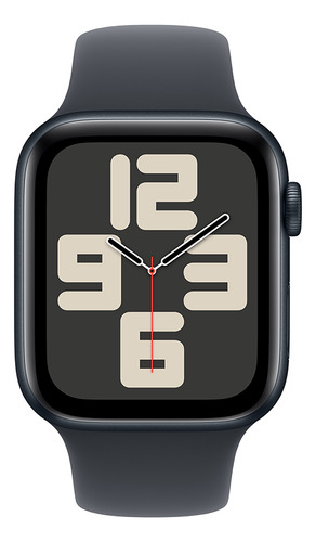 Apple Watch SE GPS • Caja de aluminio color medianoche de 44 mm • Correa deportiva color medianoche - M/L - Excelente (Reacondicionado)