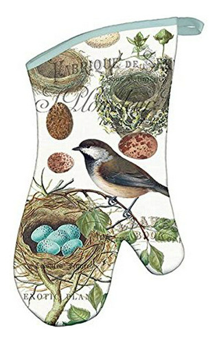 Michel Design Works Padded Cotton Oven Mitt, Nest & Eggs