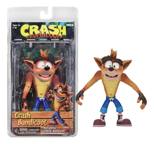 Crash Bandicoot Bandicot Neca Figura Accion Muñeco Juego 