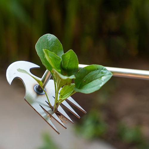 Herramienta De Malezas Rake Weeding Portable Con Manejo De