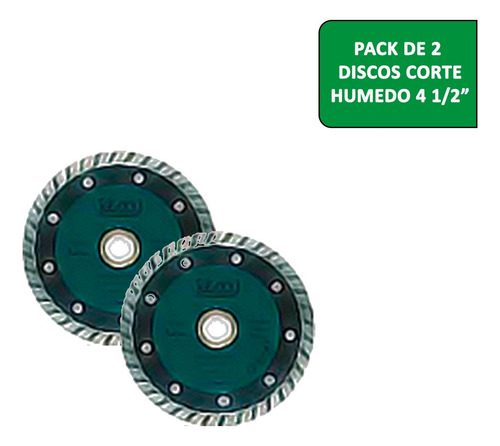 Disco De Corte Húmedo Takima 4-1/2 P/ Concreto Pack 2 Unidad