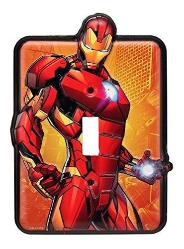Open Road Brands Iron Man Metal Switch Plate.