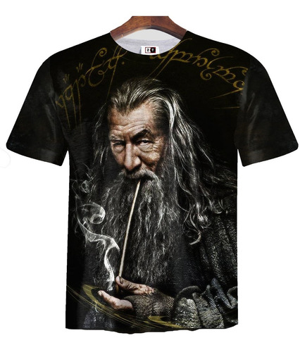 Remera Zt-0033 - Lord Of The Rings Gandalf