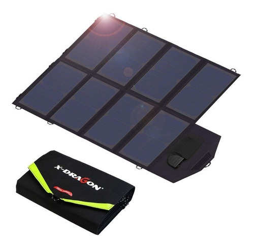 Cargador Solar Portatil De 40 Watts De Salida X-dragon