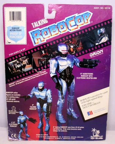 Robocop Boneco Orion Toys 1993 20cm Eletrônico Lacrado