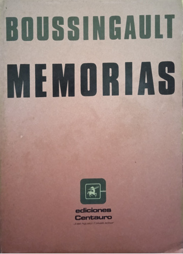Memorias-boussingault