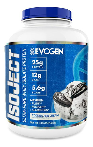 Proteina Evogen Ultra Pura Isolatada Isoject 1.8kg Eea+bcaa 