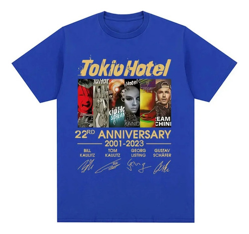 Camiseta Estampada Neutral Del Grupo De Rock Tokio Hotel