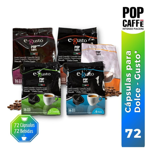 Cápsulas Para Dolce Gusto* X72 - Unidad a $1597