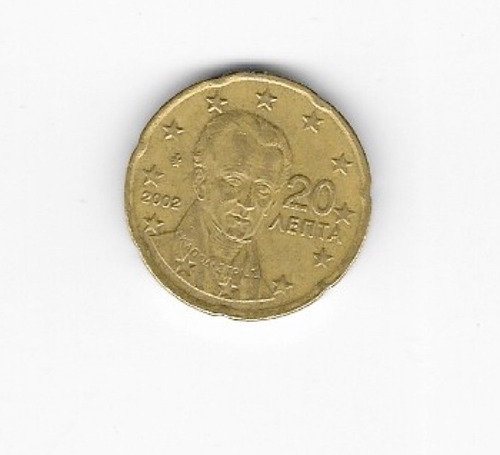 Ltc443. Coleccionable 20 Centavos Euro De Grecia De 2002.