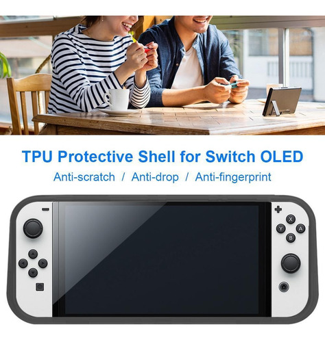 Imagen 6 de 8 de Bolso Estuche Protector Nintendo Switch Oled Tpu Case