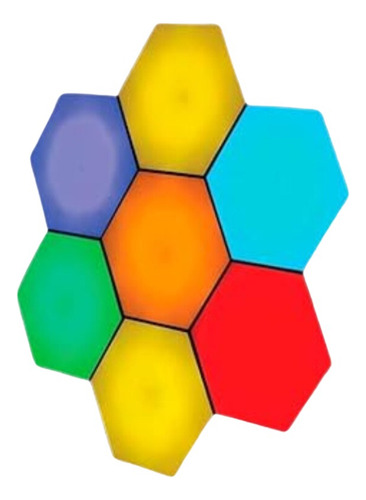 Luces Led Hexagonales Para Pared Con Control Ideal Para Sa