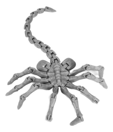 Alien 3d Xenomorfo Gris Figura Facehugger Articulado Juguete