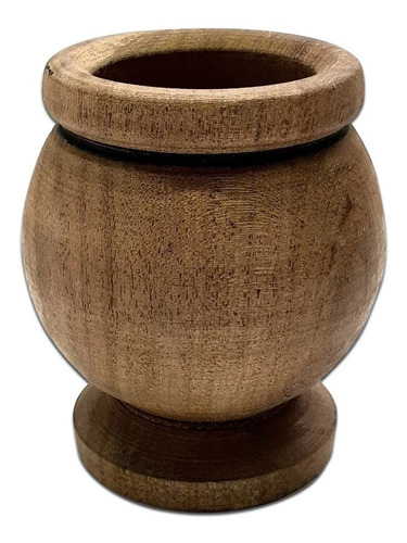 Mate Madera Algarrobo Bolita Premium Base Pettish Online Color Marrón