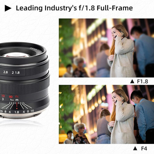 Lente 55mm F1.8 Brightin Star Sin Espejo Para Canon Rf Y ...