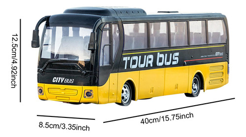 P Coche De Juguete Modelo Rc, Autobús Ligero Con Control