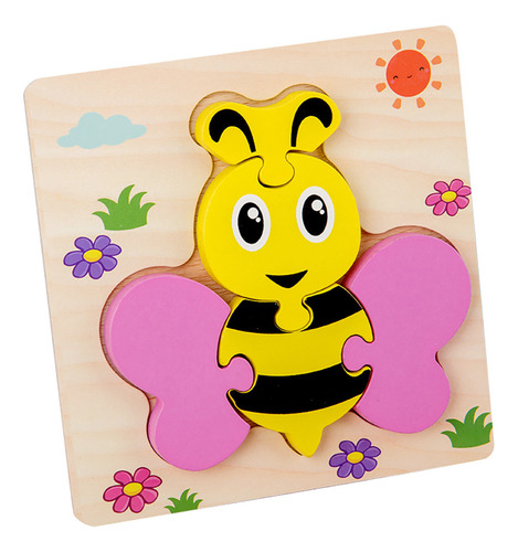 Puzles De Madera En V Para Niños Pequeños De 1, 2 Y 3 Años,