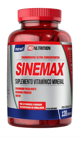 Sinemax - Thermogenic - Sem Cafeína - 120 Capsulas