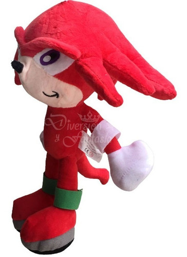 Imagen 2 de 2 de Peluches Personajes De Sonic: Knucles Rojo