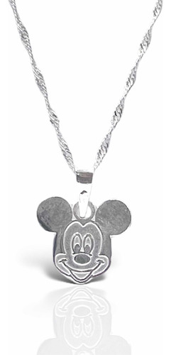 Colgante De Mickey M. Nacional + Cadena De Plata