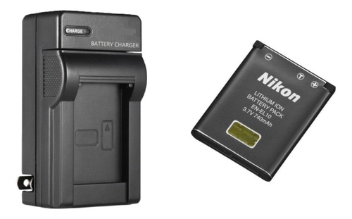 Cargador Compatible Con Camara Nikon Coolpix S3000, S4000 Negro
