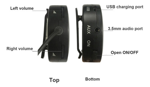 Auriculares Plegables Ip55, Auriculares Bonein Wire Pickup Y
