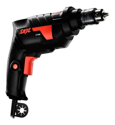 Imagem 2 de 3 de Furadeira martelete elétrica de 10mm Skil 6600 570W + acessório 220V