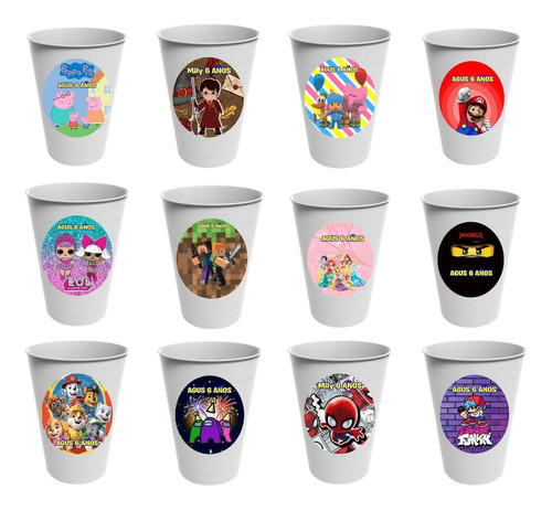 Vasos Cumpleaños Personalizados Pack X10