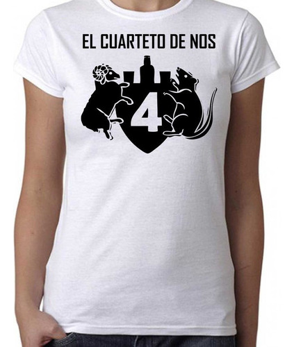 Remera Mujer El Cuarteto De Nos 100% Algodón Premium 2