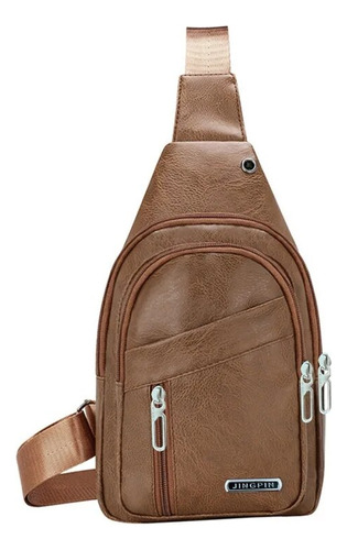 Bolso Cruzado De Pecho Para Hombre, Bandolera De Cuero Pu